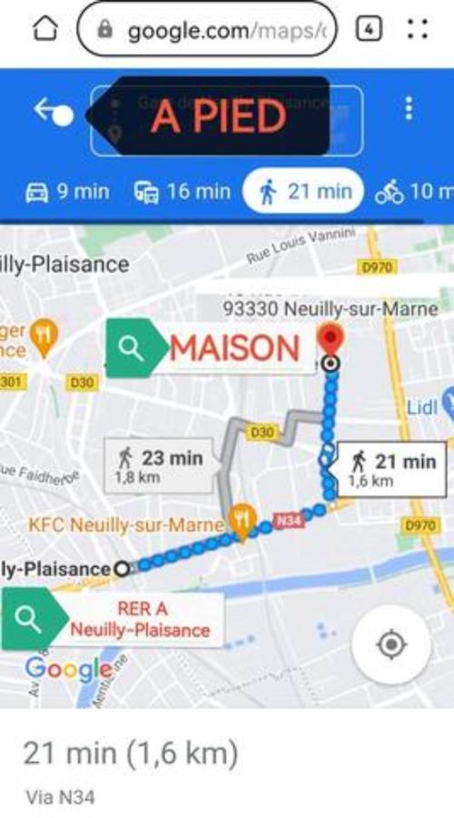 Chambre Dans Une Maison Partagee Neuilly-sur-Marne Exteriér fotografie